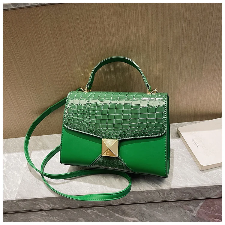 Mining Stone Pattern Stitching Square Pouch Women's Classic All-match Niche Shoulder Bag - Image 9
