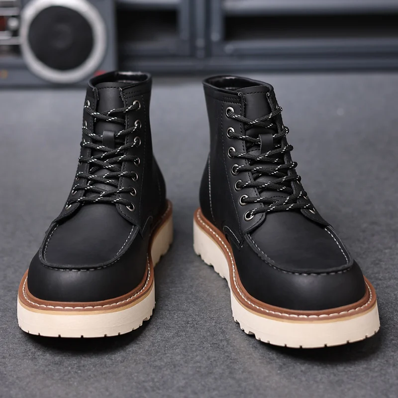 Men's Waterproof Anti-slip Martens Boots - Image 7