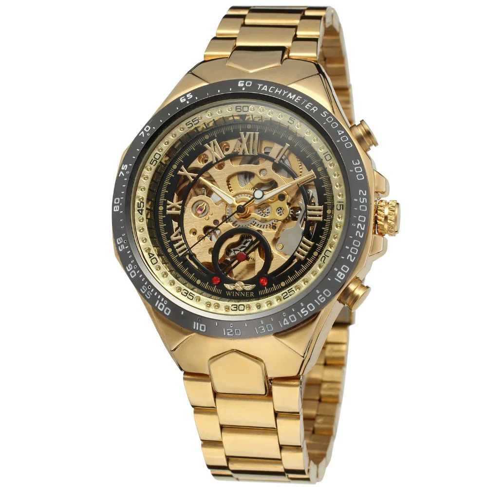 Personalized All-steel Hollow Automatic Mechanical Watch Fashion Watch For Men - Image 4