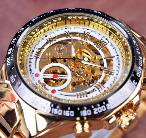 Personalized All-steel Hollow Automatic Mechanical Watch Fashion Watch For Men - Image 8