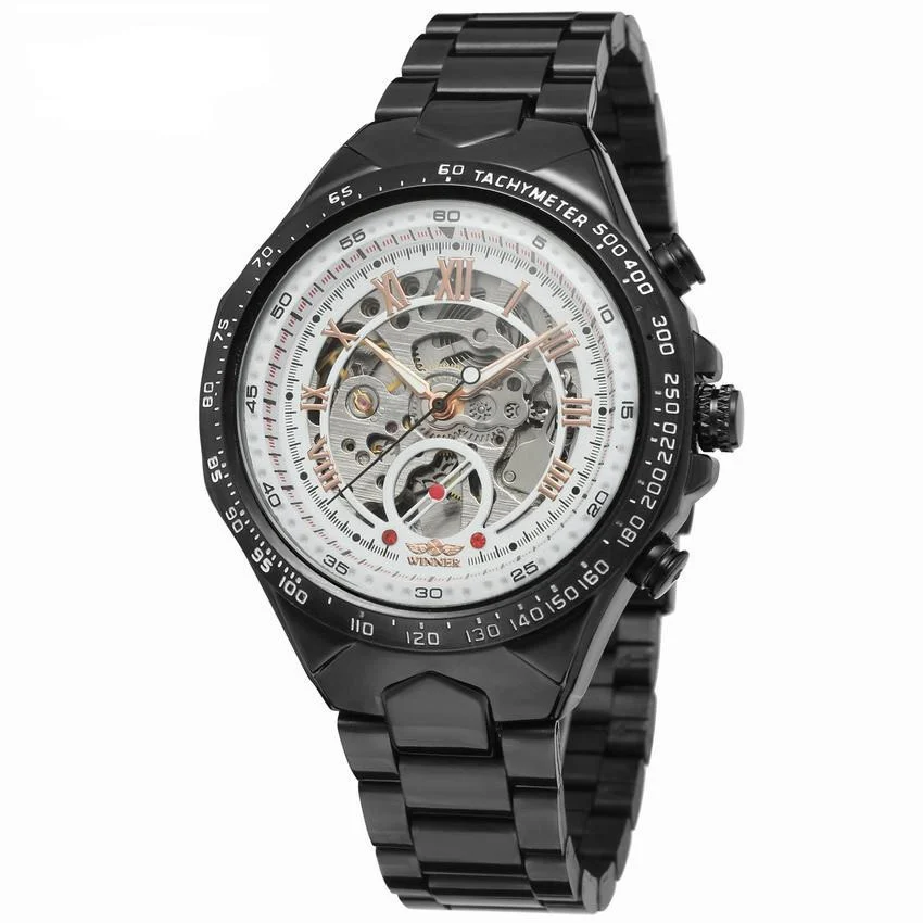 Personalized All-steel Hollow Automatic Mechanical Watch Fashion Watch For Men - Image 6