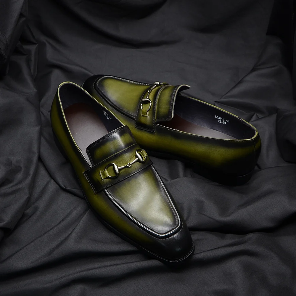 Trendy Summer Business Casual Fashion Cowhide Men's Shoes - Image 3