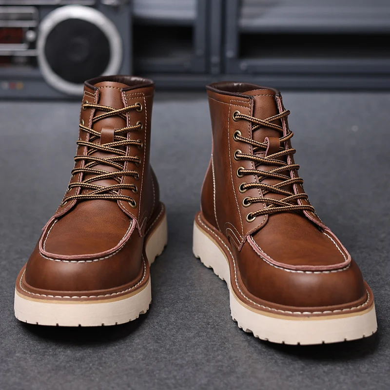 Men's Waterproof Anti-slip Martens Boots - Image 6