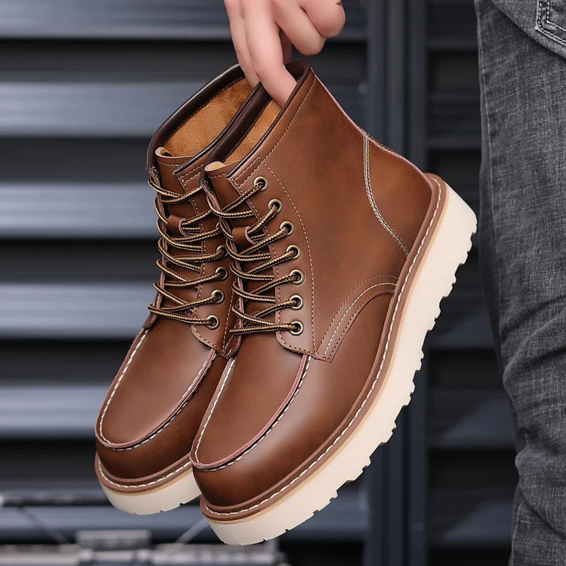 Men's Waterproof Anti-slip Martens Boots - Image 5
