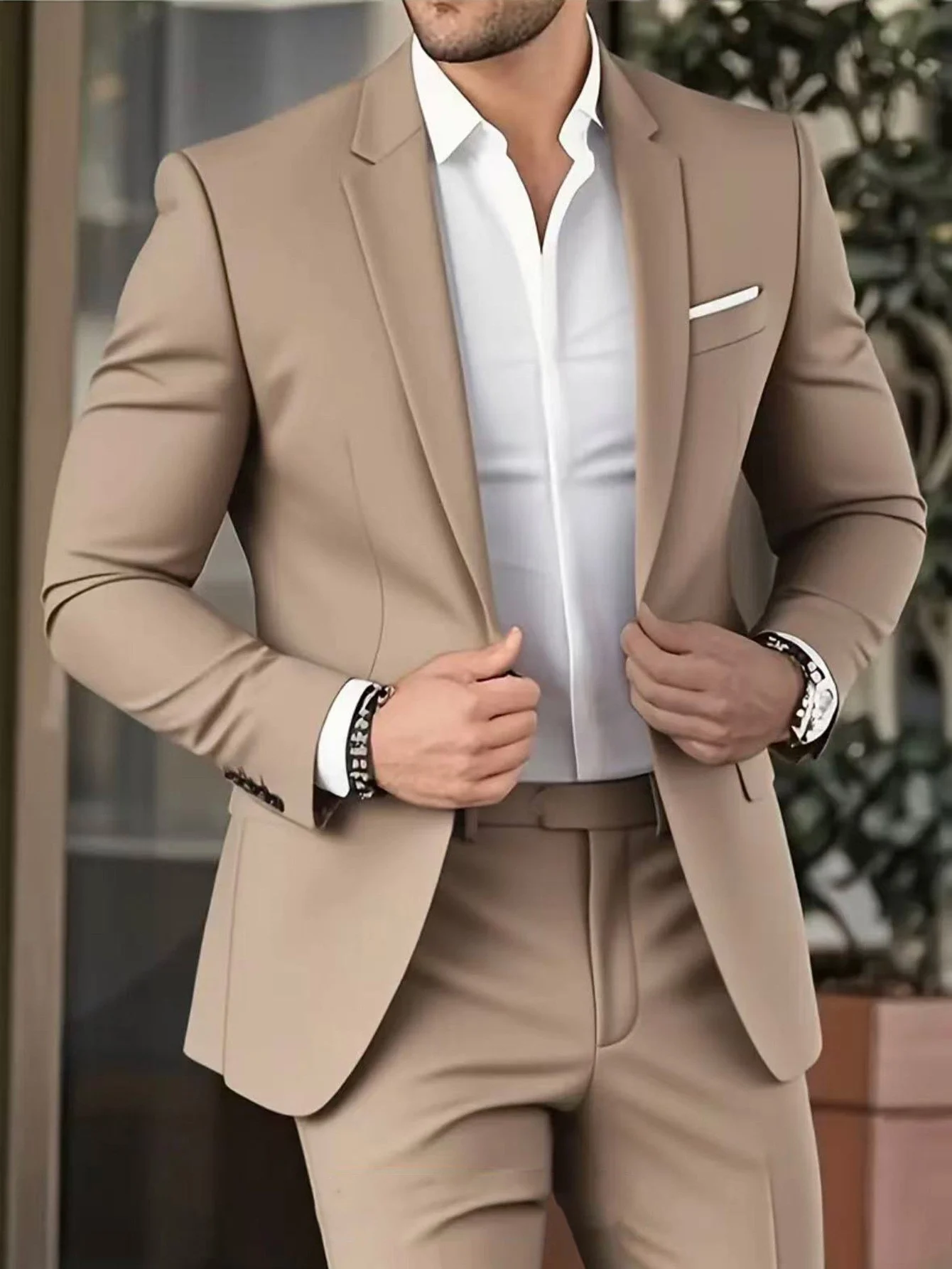Elegant Banquet Gown Slim-Fit Fashionable Suit And Trousers For Men - Image 6
