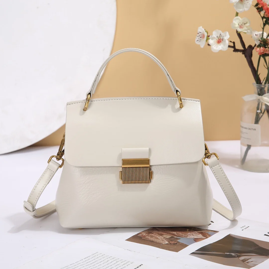 Badi Leather Women's Bag, Made Of Top-layer Cowhide, Premium Feel, Tote And Shoulder Bag, Genuine Leather With Large Capacity, Perfect For Commuting And Crossbody Use - Image 5