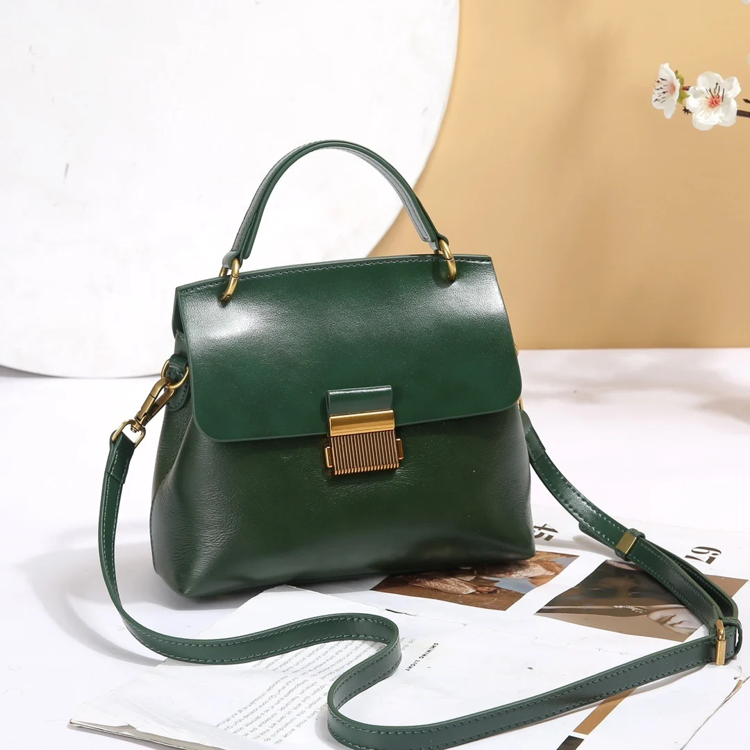 Badi Leather Women's Bag, Made Of Top-layer Cowhide, Premium Feel, Tote And Shoulder Bag, Genuine Leather With Large Capacity, Perfect For Commuting And Crossbody Use - Image 3