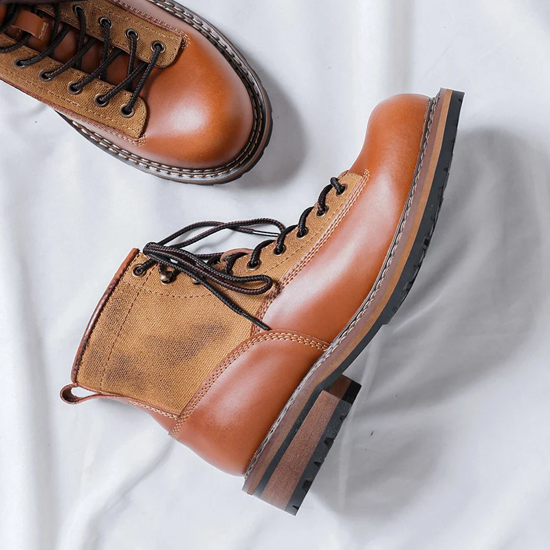 Martin Boots Men's Tooling Platform Leather Boots - Image 6