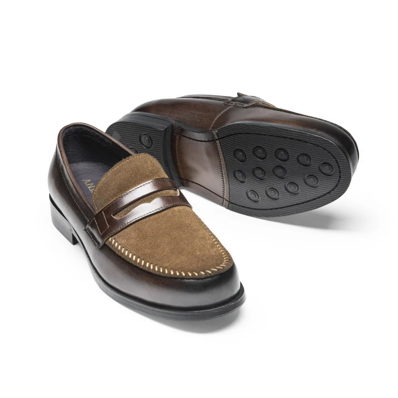 Mens Genuine Leather Business Formal & Casual Loafers - Image 2