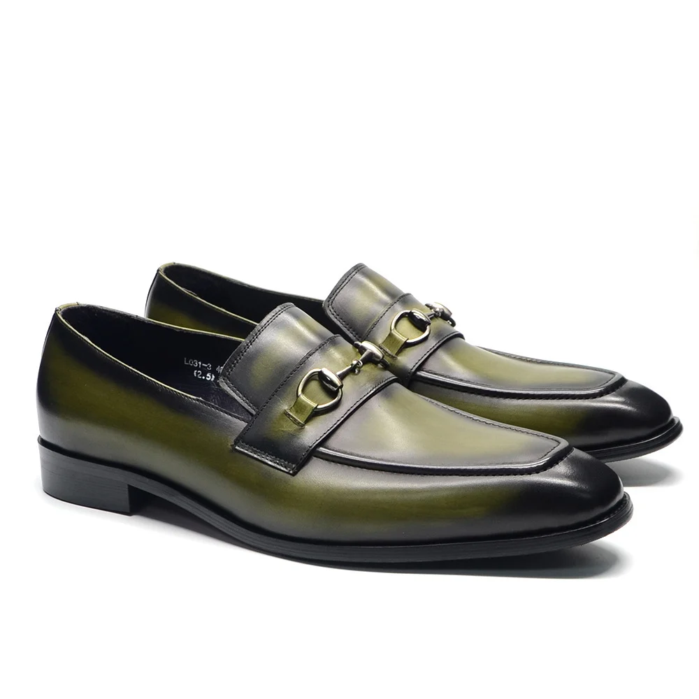 Trendy Summer Business Casual Fashion Cowhide Men's Shoes - Image 2