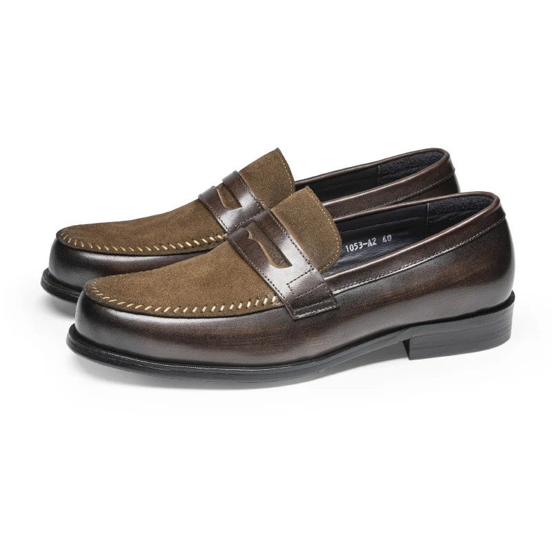 Mens Genuine Leather Business Formal & Casual Loafers - Image 5