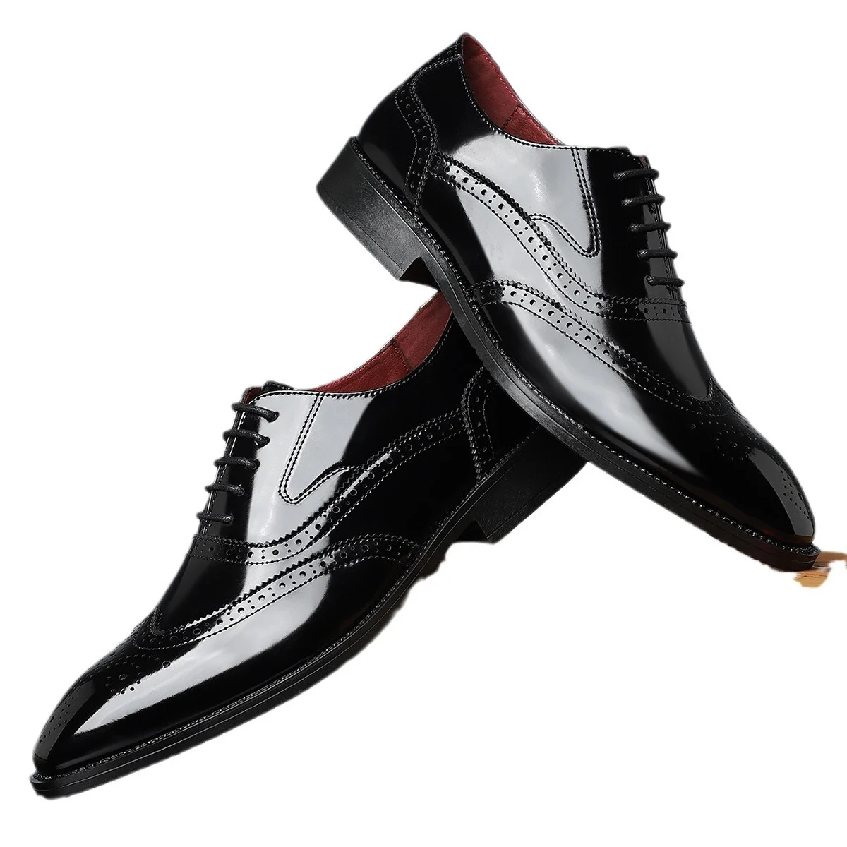 Men's British-style Business Formal Pointed-toe Lace-up Casual Shoes - Image 7