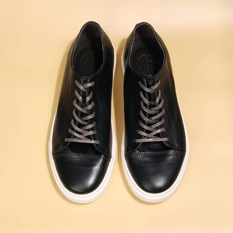 Horse Skin Washed Vintage Casual Leather Shoes - Image 3