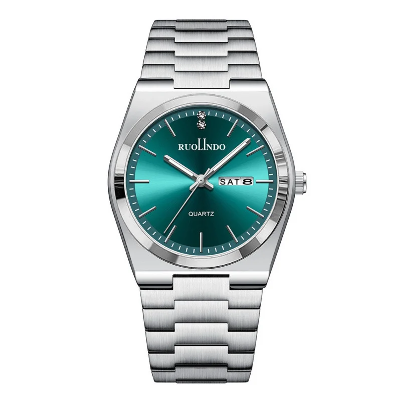 Ultra-thin Butterfly-clasp Steel-band Quartz Mens Watch - Image 6