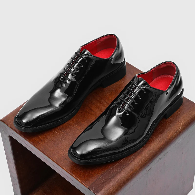 Casual Commuter Formal Red-soled Glossy British-style Business Shoes - Image 5