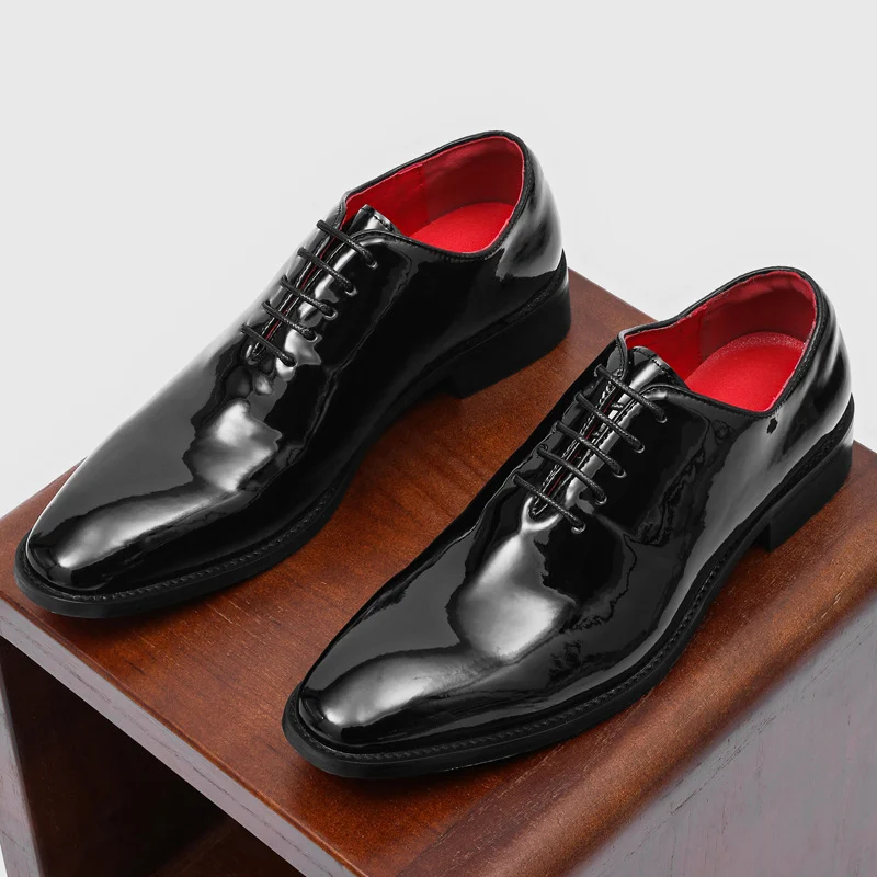 Casual Commuter Formal Red-soled Glossy British-style Business Shoes - Image 6